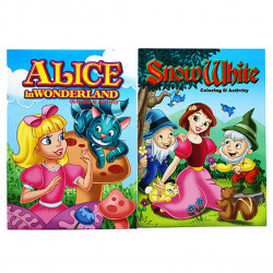 Bazic Coloring Book Snow White And alice