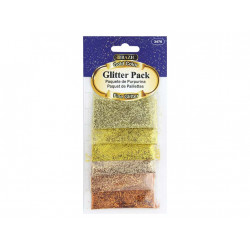 Bazic 6 Gold Color Glitter Pack