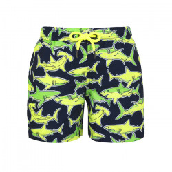 Slipstop Boys Short, Neon Sharks Junior Design, 2-3 Years