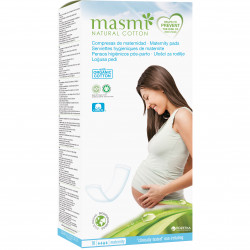 Masmi Maternity Pads, Organic Cotton, 10 Pieces