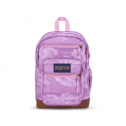 Jansport Cool Student Backpack, Static Rose Design, Purple Color