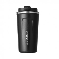 Stainless Steel Coffee Mug, Black Color