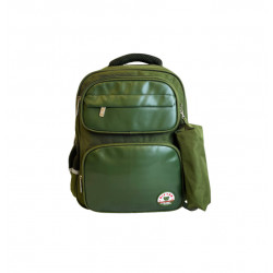 Amigo Gifted School Bag With Pencil Case, Dark Green Color, 40 Cm