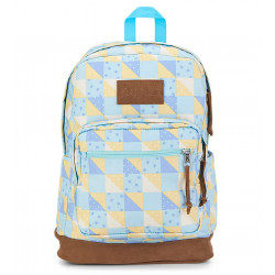 Jansport Main Right Pack Expressions Backpack, Light Blue And Light Yellow Color