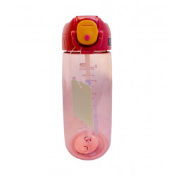 Amigo Water Bottles With Straw, Pink Color, 650 Ml