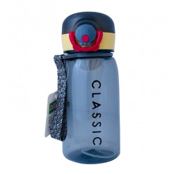 Amigo Plastic Water Bottle With Filters, Classic Design, Black Color, 400 Ml