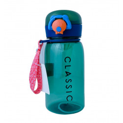 Amigo Plastic Water Bottle With Filters, Classic Design, Green Color, 400 Ml