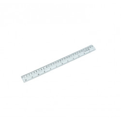 Plastic Transparent Ruler, 30 Cm