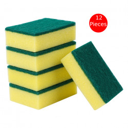 M&M Non Scratch Cleaning Sponge, 12 Pieces