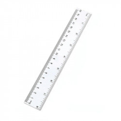 Plastic Transparent Ruler, 20 Cm