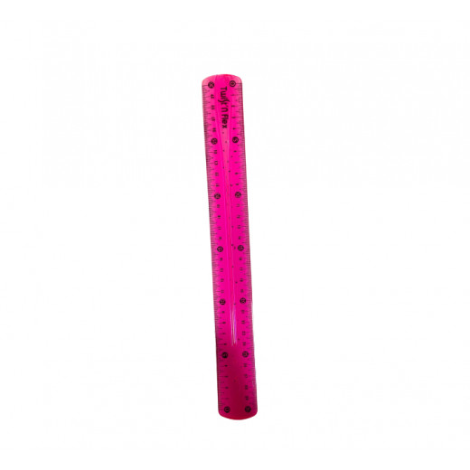 Flexible Ruler, Pink Color, 30 Cm