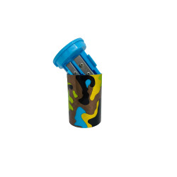 Double Sharpener, Army Design, Blue Color, 6 Cm