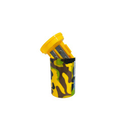 Double Sharpener, Army Design, Yellow Color, 6 Cm