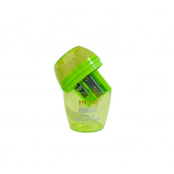 Tip Top Double Holes Pencil Sharpener, Green Color