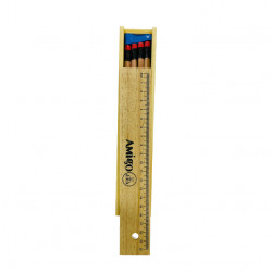 Amigo Pencils Set with Sharpener and Ruler