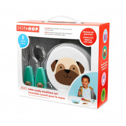 Skip Hop Zoo Table Ready Mealtime Set, Pug Design