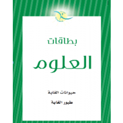 بطاقات مخصصة لتعليم, حيوانات الغابة، طيور الغابة في مرحلة الطفولة المبكرة من ستبس