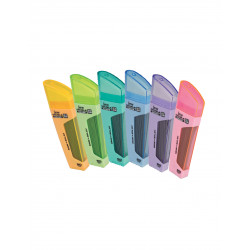 Serve Double Eraser With Leads, 0.7 Mm, Assorted Color, 1 Piece