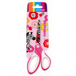 Keyroad Scissors With A Round Tip, Pink Color, 17.5 Cm