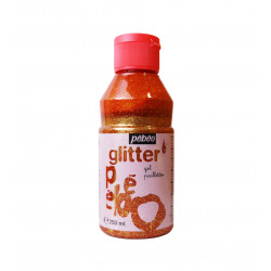 Pebeo Glitter Gel, Orange Color, 250 Ml