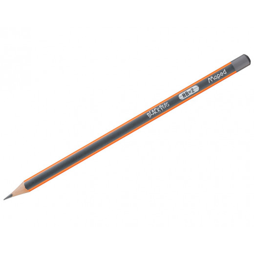 Maped Black Peps HB Pencil, 3 Pieces