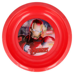 Marvel Plastic Bowl, Avengers Design, Red Color