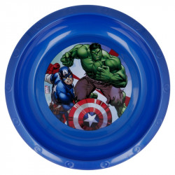 Marvel Plastic Plate, Avengers Design, Blue Color