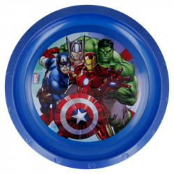 Marvel Plastic Plate , Avengers Design, Blue Color