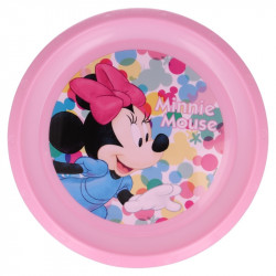 Plastic Plate, Minnie Mouse Design