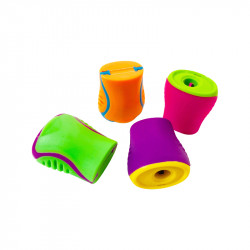 Amigo Plastic Sharpener , Lined Design,1 Pieces