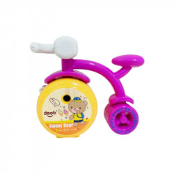 Dingb Cycle Bear Sharpener With Case, Pink And Orange Color