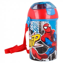 Stor Plastic Bottle With Security Cap, Spiderman Design, 450 Ml