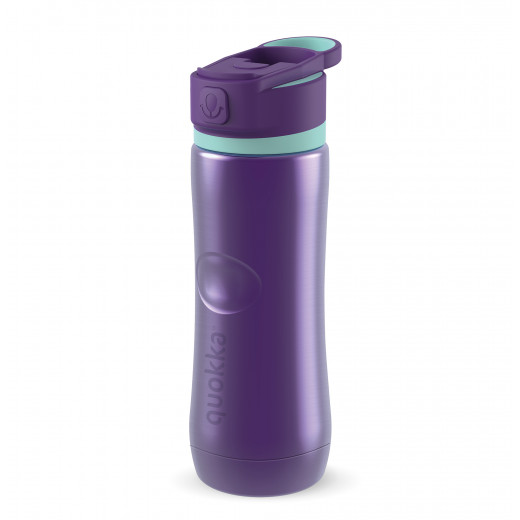 Quokka Stainless Steel Bottle, Spring Design, Purple Color, 600 Ml