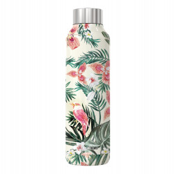 Quokka Stainless Steel Bottle, Floral Design, 630 Ml