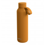 زجاجة ستانلس ستيل مع حزام، باللون البيج الغامق، 630 مل من كوكا