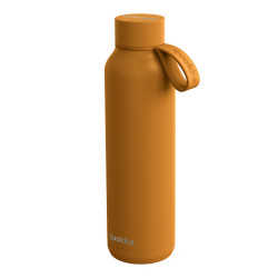 Quokka Stainless Steel Bottle With Strap, Dark Beige Color, 630 Ml