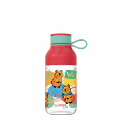 Quokka Kids Tritan Bottle With Strap, Red Color, 430 Ml