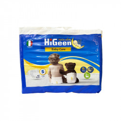 HiGeen Baby Care Diapers, Size 5, 40 Pieces