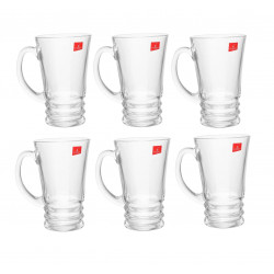 BlinkMax Glass Tea Cup, 210 Ml, 6 Pieces