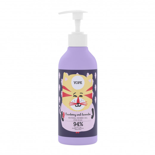 Yope Shower Gel For Kids Cranberry And Lavender, 400Ml