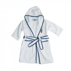 Nova home kids bath robe kiddy, blue and white color,13-15 years