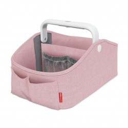 Skip Hop Diaper Caddy Organizer with Touch Sensor Night Light, Nursery Style, Pink