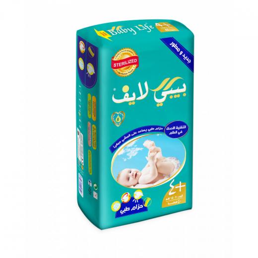 Baby Life Diapers Size 4+, 10-15 kg ,40 Diapers