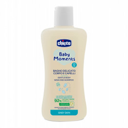 Chicco Baby Moments Gentle Body Wash And Shampoo, 200 Ml