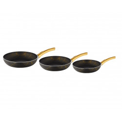 Papilla Fry Pan Set, Black Color, 20x24x28 Cm, 3 Pieces