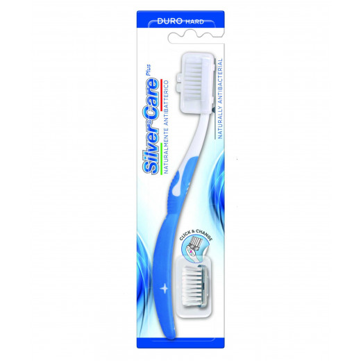 Silver Care Hard Toothbrush Two Heads