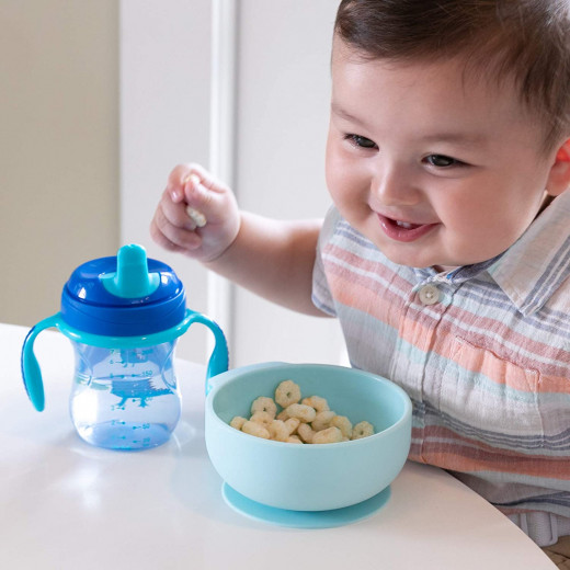 Chicco Silicone Suction Bowl, Blue Color, +6 Months