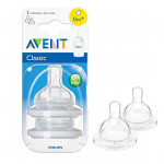 Philips Avent Classic Nipple, Pack of 2, +0 m