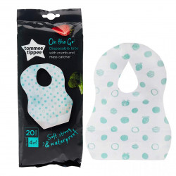 Tommee Tippee Disposable Bibs, Blue Color, 20 Pieces