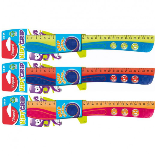 Maped Ruler 30Cm Kidy-Grip, Assorted